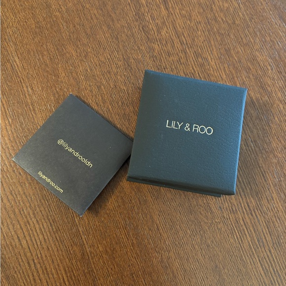 Lily & Roo Gold Diamond Style Large Pearl Drop Hoop Earrings - Picture 2 of 4